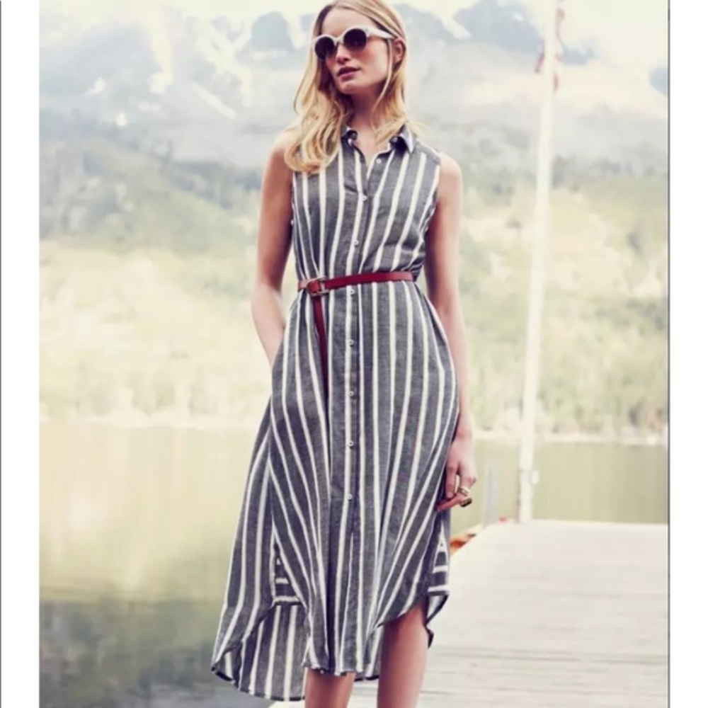 Anthropologie Holding Horses Striped Shirtdress 2